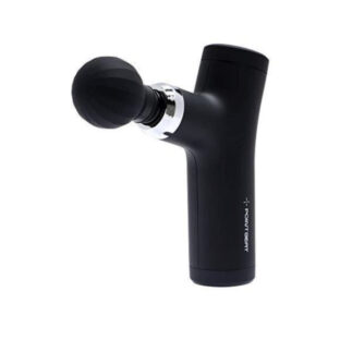 ドウシシャ 筋膜リリースガン ポイントビート ハンディ 軽量 4段階振動 充電式 4種類のアタッチメント付き ブラック