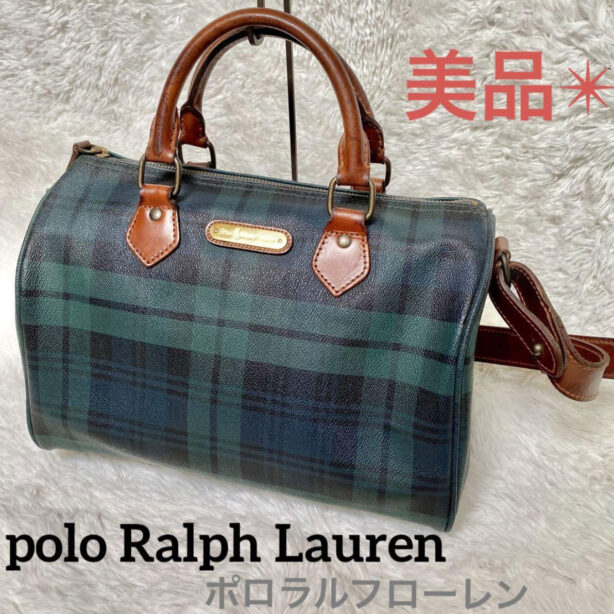 polo Ralph Lauren ミニ ボストン PVC ラルフローレン